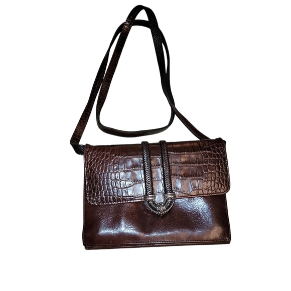 Vintage Brighton Leather Purse 5" x 8" Brown - Picture 1 of 5